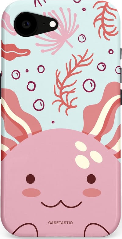 Casetastic Hoesje Geschikt voor Apple iPhone 16e Magsafe - Stijlvolle Beschermende Duo-layer Case - Axolotl knuffels