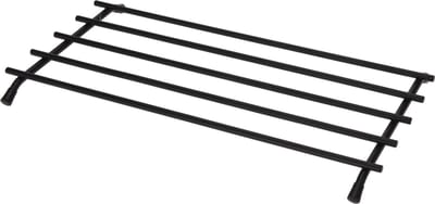 Bellatio design Pannenonderzetter - 2x - zwart - metaal - 35 x 20 cm - ovenschaal onderzetter