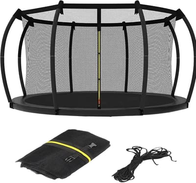 Trampoline Veiligheidsnet - Springhek Bescherming - Veilig Springen - Weerbestendige Constructie - 305cm Diameter