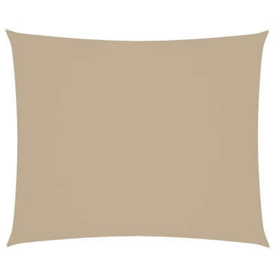 vidaXL - Zonnescherm - rechthoekig - 4x6 - m - oxford - stof - beige