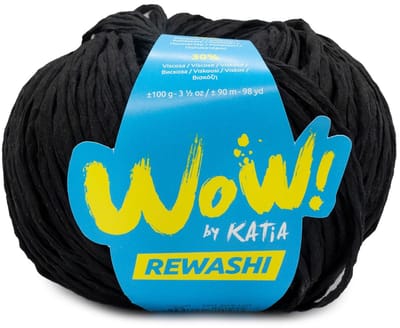 Katia WOW Rewashi - 68 zwart - Lintgaren met Twist