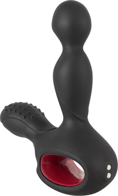 You2Toys – Siliconen Prostaat Plug met Verschillende Vibratie en Perineum Stimulator Inclusief Afstandsbediening – 14.5 cm – Zwart