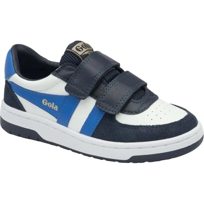 Gola Hawk Strap Wit-Blauwe Sneaker