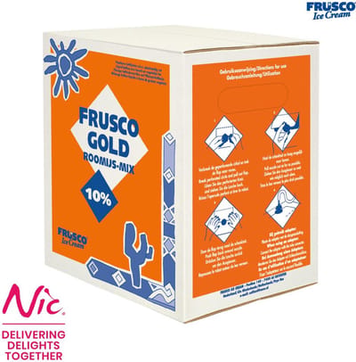 Frusco | Ijsmix | vloeibaar | gold | 10% | 10 liter