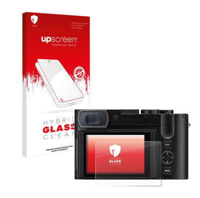 upscreen - Screenprotector voor Leica Q3 43 - Folie Beschermfolie Beschermglas transparant