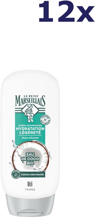 12x Le Petit Marseillais - Conditioner met kokos en oranjebloesem 200ML