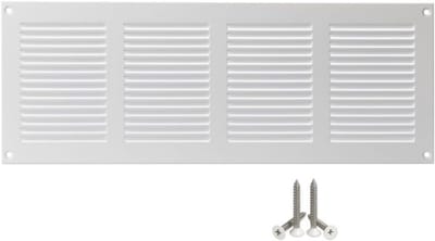 Metalen Ventilatierooster 400 x 150 mm met Insectenbescherming - Ventilatie en Afvoerrooster