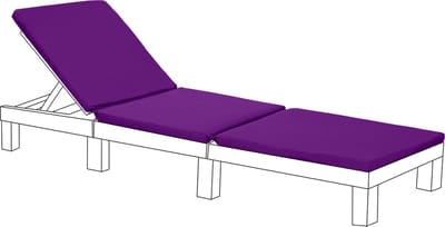 Ligbedkussens - Allibert Daytona Ligbed Vervangingskussen - Ligstoel Kussen - Tuinstoel Kussen - Zonnebed Kussen voor Tuin 198x66x5 cm