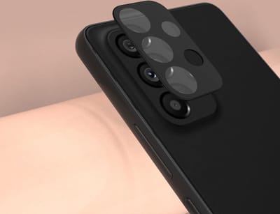 Camera Lens Glass Protector - beschermer Geschikt voor: Samsung Galaxy A33 5G - Zwart