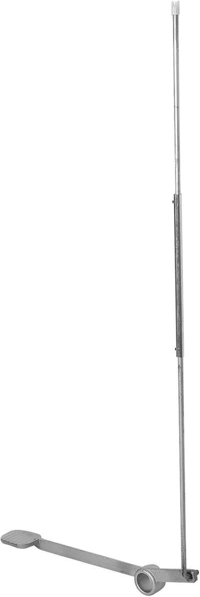Pedaal voor Afvalbak - Voetpedaal Vuilnisbak - Handsfree Bediening - Brede Compatibiliteit - 77cm Hefstang - Zilver