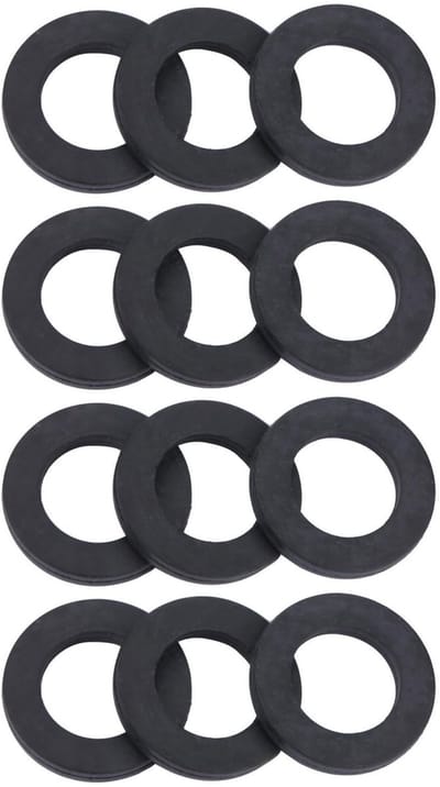 Dailygoods- Afdichtring 12-delige Set - Rubber - O-Ringen 3 Maten - Afdichting Waterleiding - Praktisch - Hoge Kwaliteit - Rubberen Ringen