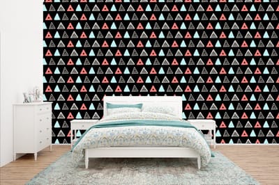 Behang - Fotobehang Jongens - Design - Driehoek - Breedte 400 cm x hoogte 240 cm
