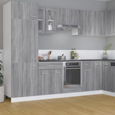 Keukenkast Module - Wandkast Keuken - Keuken Organiseren - Twee Deuren - 60 x 31 x 60 cm - Sonoma Grijs