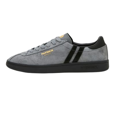 Patrick Mens Monaco Suède Cupsole Sneakers (Charcoal/Zwart)