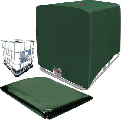 Famanu - IBC tankafdekking 1000L groene beschermhoes regenwatertank