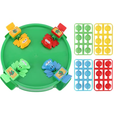 Jeu des Grenouilles Affamées Jeu de Société Familial Jeux de Société Classiques pour Enfants 3 Ans et PlusAssiette Verte Grande
