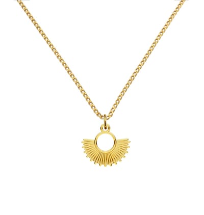 ARLIZI 2211 Ketting zon hanger - verguld - 46 cm