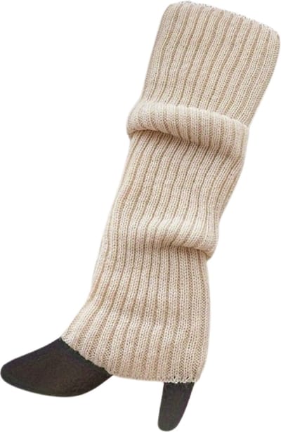 Nivard Beenwarmers - Dames - Overknee - Ballet - Wol - Kniekousen - Leg Warmers - Warm - Beige