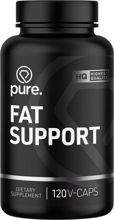 Pure. Fat Support - 120 vegan capsules - Fatburner – vetverbander - vitamine B6, B12 - groene thee extract – chroom