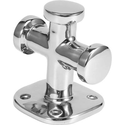 Taquet d'amarrage simple en acier inoxydable 316, 62 x 63 x 83 mm, pour bateau white
