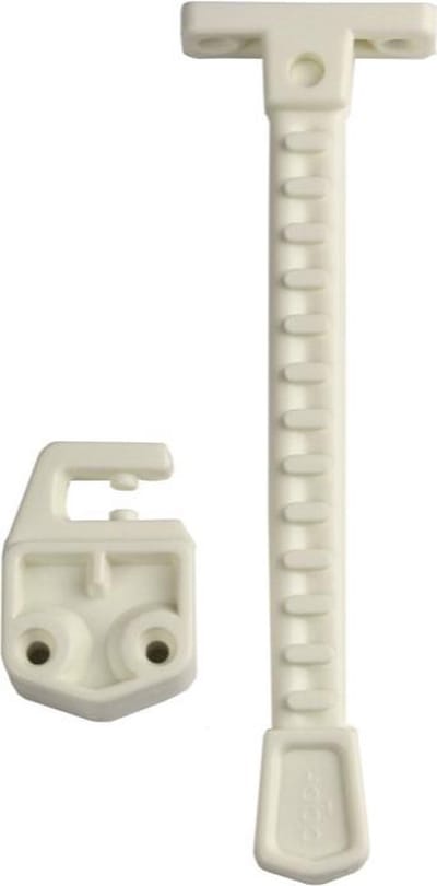 Habo 1224-2 kierstandhouder, naar binnendraaiend raam , wit