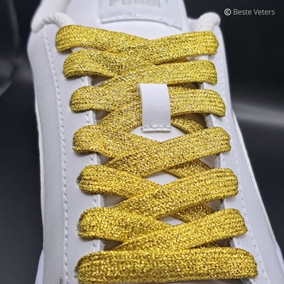 Beste Veters-Glitter - Glitterveters - Veters goud - Veters glitter - Veters feestdagen - Veters 120 cm - Glitter veters goud - Kado - Golden-Kerst- Feestdagen