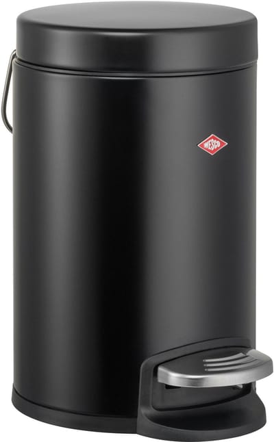 WESCO Kosmetik 133 Afvalbakje | Pedaalemmer | 3 Liter | Metaal - Matzwart | Make-up Afvalemmer