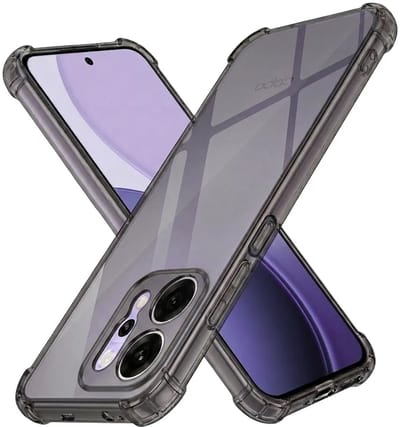 Hoesje geschikt voor Oppo Reno14 Pro - Techsuit Shockproof Silicone Back Cover - Zwart