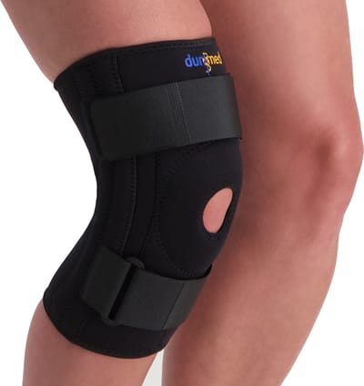 Dunimed Kniebrace met Baleinen - Verstelbare Knieband - Kniebandage - Patellabrace - Ondersteuning en Versterking Knie - Maat S