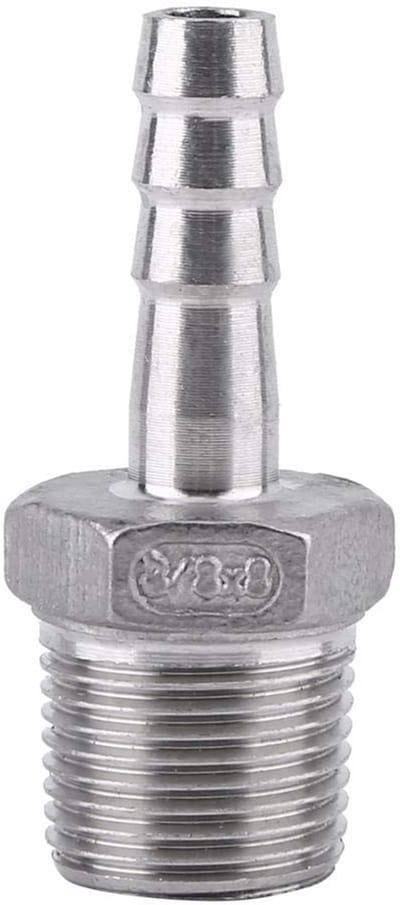 Allecto - Slangconnector - RVS Verbinder - Duurzaam en Corrosiebestendig - 1/8 inch tot 3/4 inch - Voor tuinslangen - Geschikt voor leidingen - RVS...