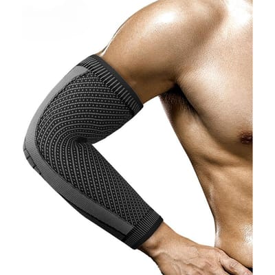 1 STuks Compressie Elleboogsteun Pads Elastische Brace Ontworpen Voor Mannen en Vrouwen Basketbal Volleybal Fitness Beschermer Armmouwen Hoge Kwaliteit XL