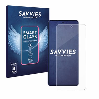 3 Stuks Savvies Screenprotector - geschikt voor realme Narzo Power - beschermfolie glas transparant