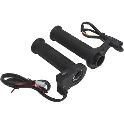 1 Paar Motor Verwarmde Handvatten Universeel Elektrische Verwarming Stuur Gemodificeerde Accessoires 22mm black