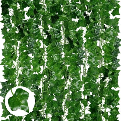 Kunstmatige Klimop Slirangen - Nep Planten - Decoratie Binnen Buiten - Realistisch Ontwerp - 24 Stuks 210cm - Groen