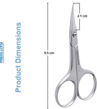 Medluxy - Nagelriemschaar - Vellenschaar - Gebogen - Spits / Scherp punt - Huidschaar, Nagelriemknipper voor verwijderen van nagelriemen, Cuticle Cutter
