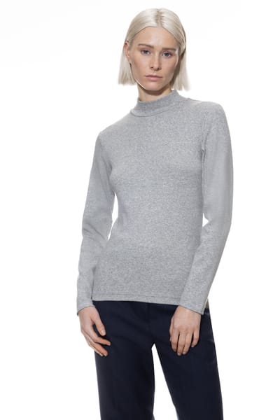 Shirt met lange mouwen Serie Modern Rib Grey Melange