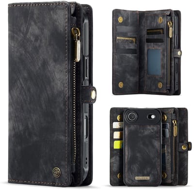 Solidenz Hoesje - Geschikt voor Apple iPhone Air - Urban Wallet - Zwart