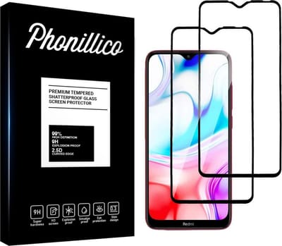 Screenprotector voor Xiaomi Redmi 8 / 8A - 2 stuks Beschermglas van glas Transparante glazen schermbeschermfolie met zwarte randen