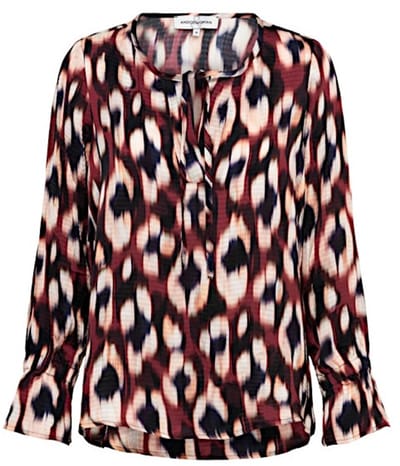 MELINA FADED SMALL LW-Wine Red multi - XL