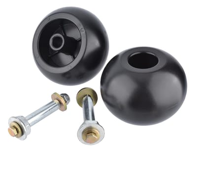 Dailygoods- Deck Wheel Set - 2 Stuks - Inclusief Hardware - Geschikt voor Exmark 109-2098 - Boring 5/8" - Wielmaat 5x3 1/4 - Glad Loopvlak - Grasmaaierwiel