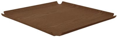 XLBoom Deck Tray 45x45cm Walnoot – Houten serveer- en display tray – Verkrijgbaar in Oak | Walnut | Black – Design dienblad met antislip & stapelbaar