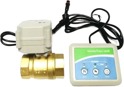 Waterlekkage Sensor - Alarm Klep - Automatische Beveiliging - Elektrische Klepregeling - 1 Inch DN25 - Zwart