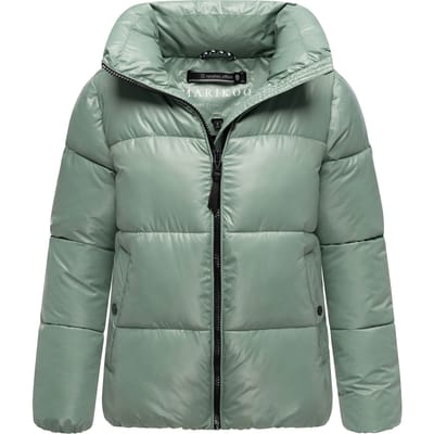 Marikoo dames winterjas Hazalee in puffer-stijl met glanzende look