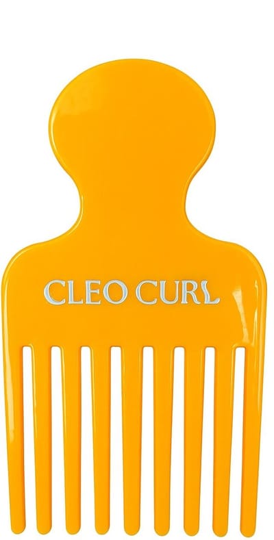 Cleo Curl Hair Pick - Oranje - Styling Kam – Brede Kapper Kam – Haarstyling – Unisex Haaraccessoire – Anti-Klit – Geschikt voor Alle Haart