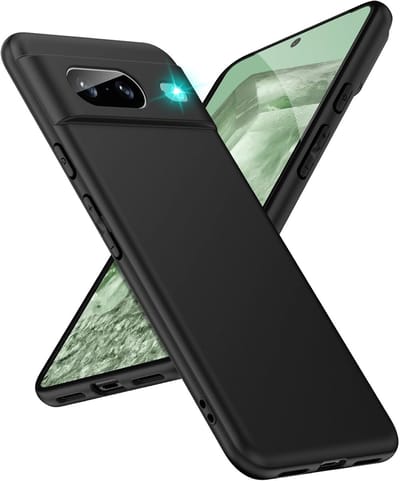 Dun TPU Hoesje Zwart Geschikt voor Google Pixel 8 | Back Cover Matte Zwart | Flexibel | Lichtgewicht | Ultra Dun