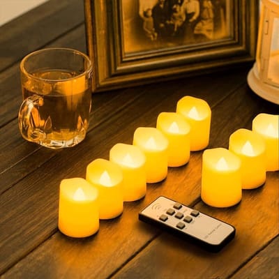 6 LED Kaarsen | Kunstkaarsen | Warm Wit | Met Effect | Timer | Afstandsbediening | Batterij tot 300 uur | Theelicht | Sfeerlicht | Decoratielicht | Horeca | Thuis.