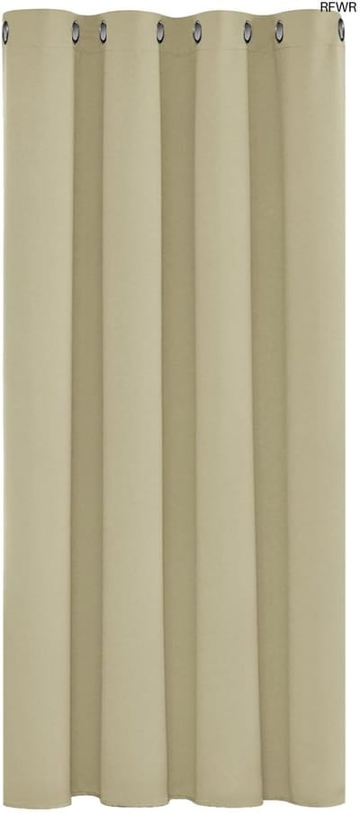 RFWR® Verduisterende Gordijnen met Oogjes - Beige, 132x138 cm - Warmtewerende Stof voor Woonkamer