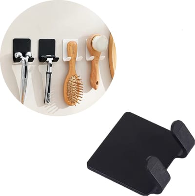 Consumerce® Zelfklevend Ophanghaakje – 1 Stuk – Zwart – Haakjes Zelfklevend – Ophang Handdoekhaak – Handdoekhaakjes – Handdoek Hangers – Ophanghaken – Plakhaakjes – Plak Haak – Haken
