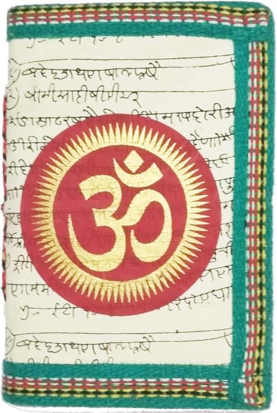 Vintage Handgemaakt Papieren Tijdschrift voor Yoga en Meditatie