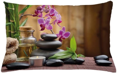 ABAKUHAUS Spa-Kussenhoes – 65x40 cm – Dubbelzijdig bedrukt – Rits